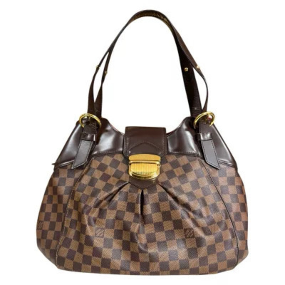 Louis Vuitton Sistina Damier Shoulder Bag Canvas Brown